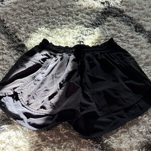 lululemon athletica Black Elastic-Waist Athletic Shorts